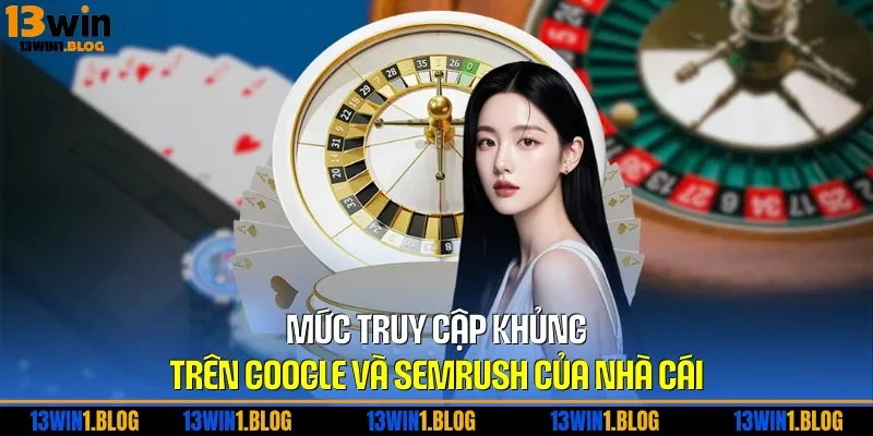 Mức truy cập khủng trên Google và SEMRUSH của nhà cái